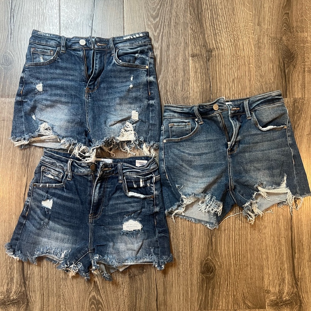 Risen Brand distressed shorts.